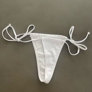 NWOT - Ay - White Bikini Bottom - size Small